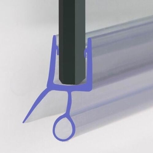 Bath Shower Door Rubber Seal Strip For 6mm Glass Seals Gaps Up To 10 mm