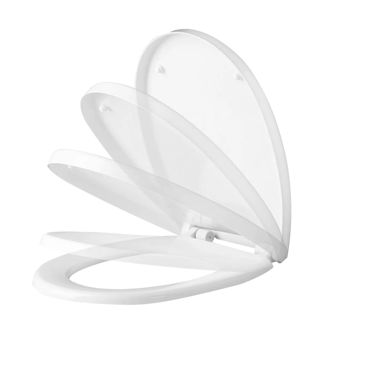 Soft Close D Shape Toilet Seat With Cover - Thick Design