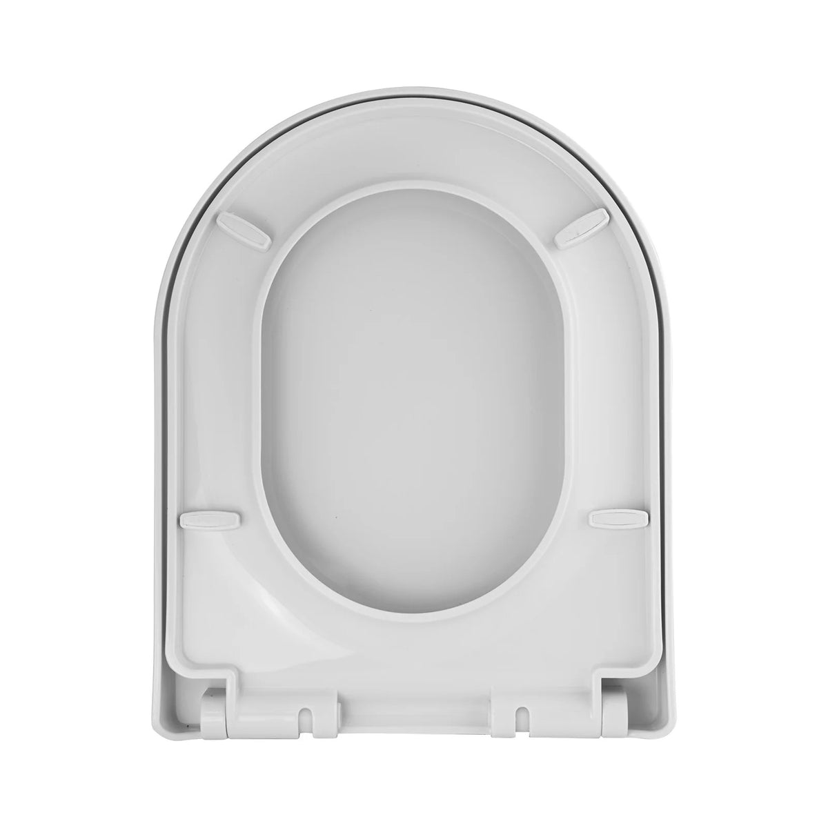 Soft Close D Shape Toilet Seat With Cover - Thick Design