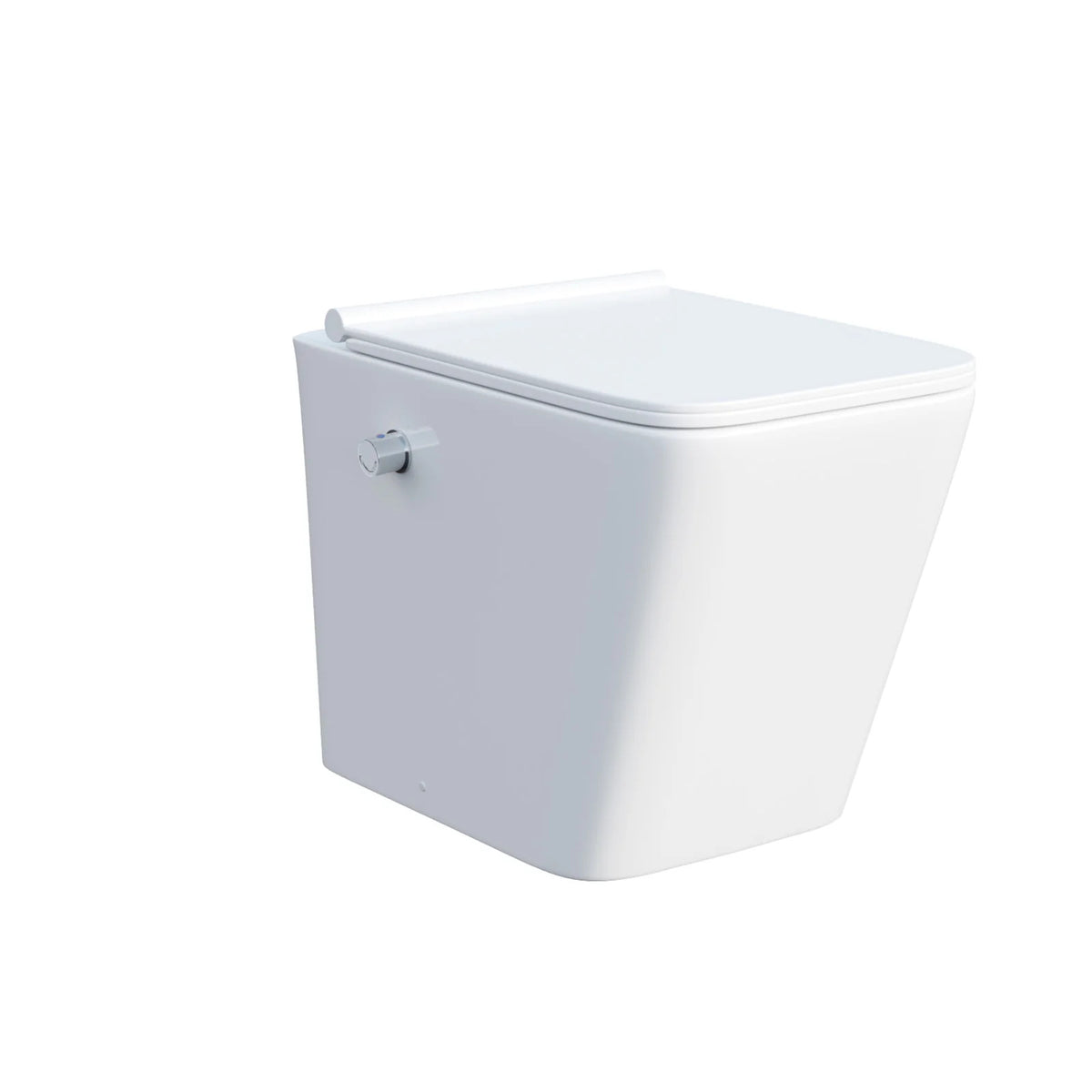 Square Rimless Back To Wall Toilet With Integrate Hot Cold Bidet Valve