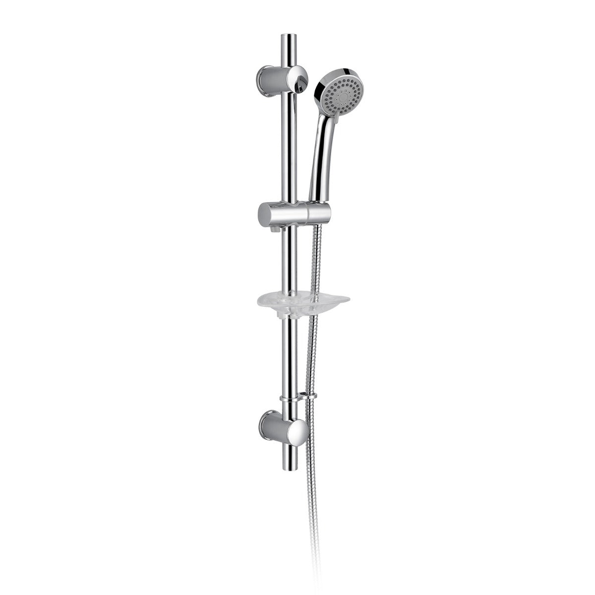 Emso Round Exposed/Concealed Thermostatic Shower Valve + Slider Rail Handset Kit
