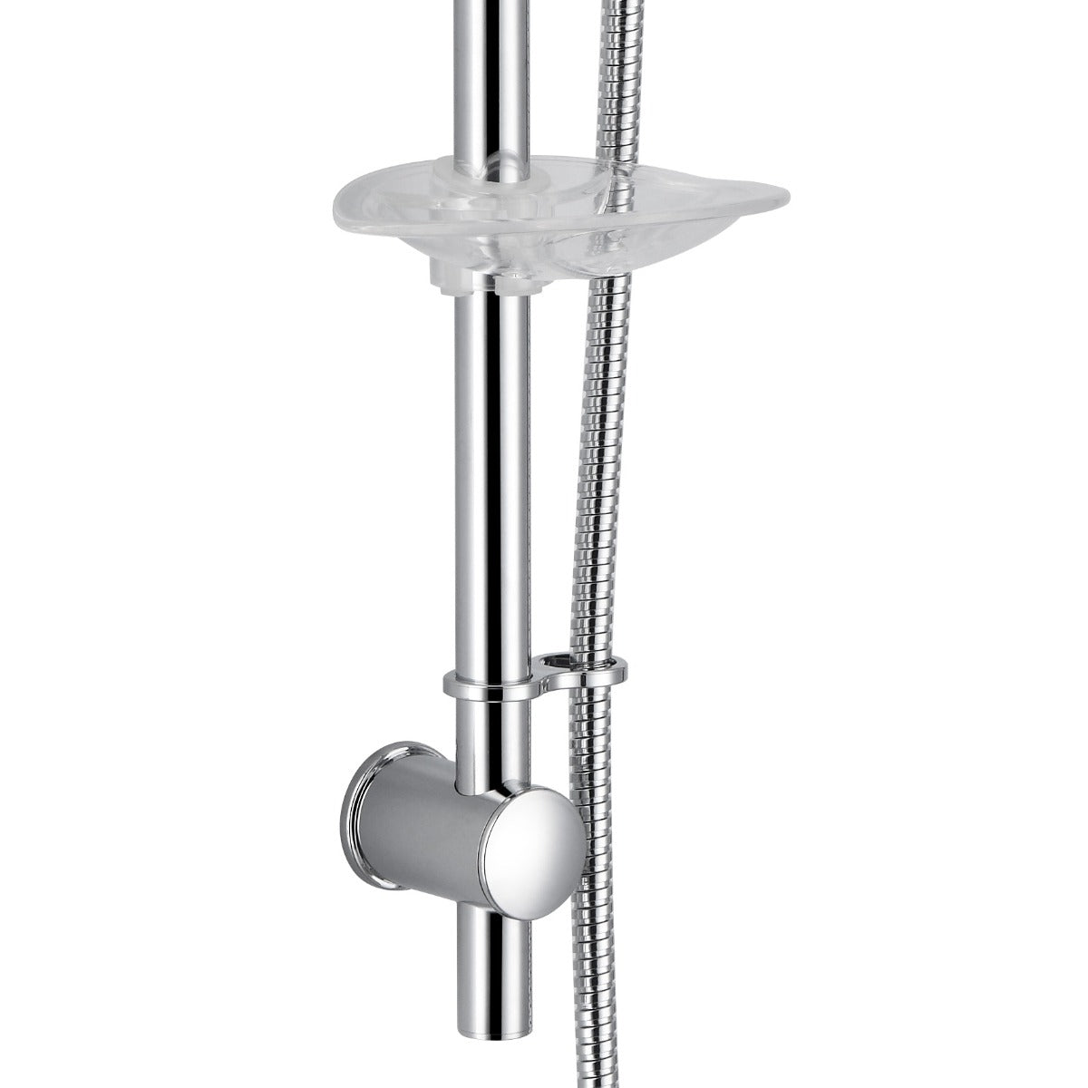 Emso Round Exposed/Concealed Thermostatic Shower Valve + Slider Rail Handset Kit
