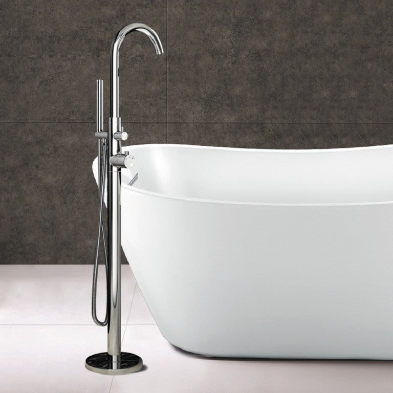 Morgan Freestanding Bath Mixer Tap & Shower Handset Chrome