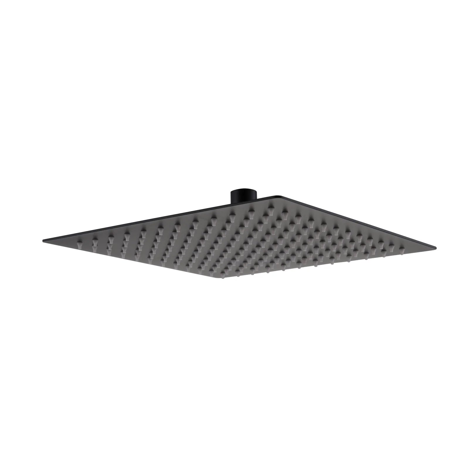 Temel Black Matte 2-Way 200mm Square Rainfall Shower Head Hand Held Mixer Valve
