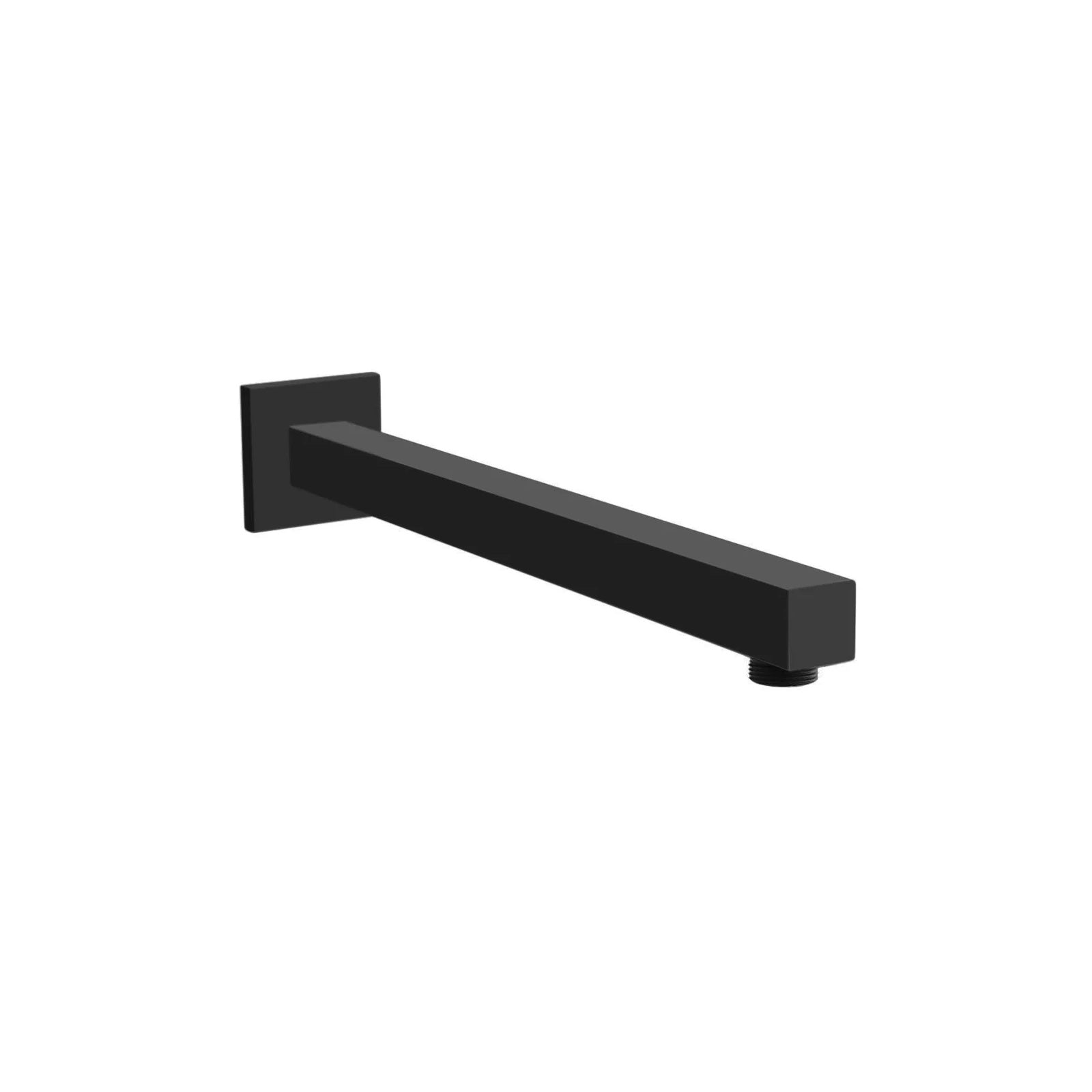 Temel Matte Black 2-Way Concealed Square Thermostatic Shower Mixer Valve Set
