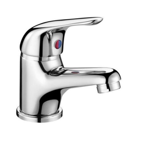Dyon 450mm White Floorstanding Vanity Basin Unit + Basin Mixer Tap + Waste