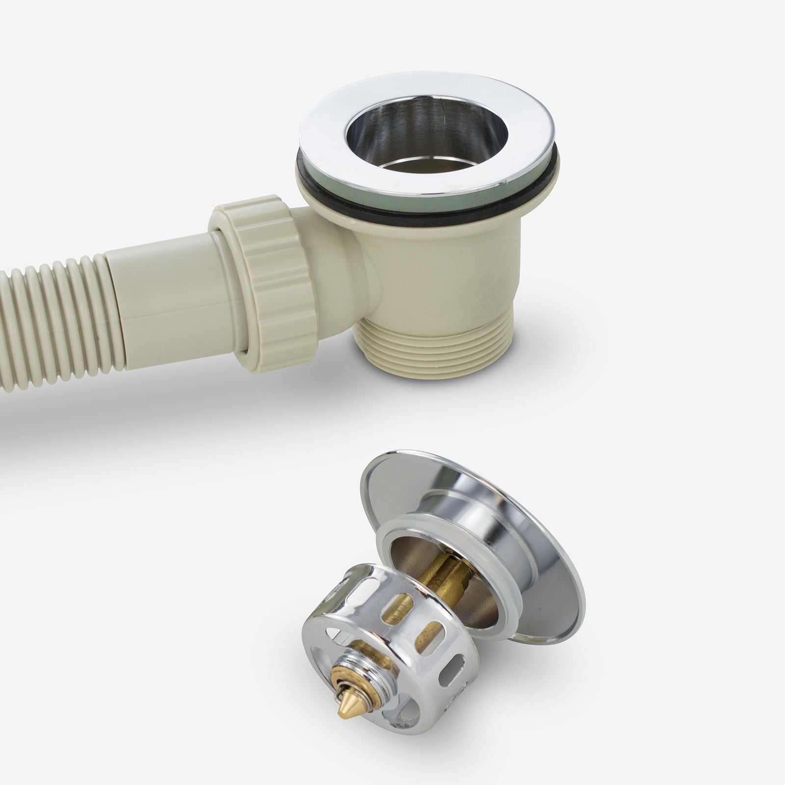 Bath Filler With Sprung Waste & Overflow - Square