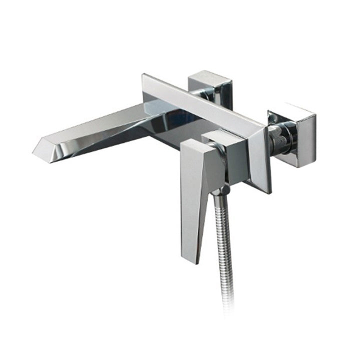 Drayton 2 Way Chrome Exposed Shower Mixer Tap with Bath Filler & Handset