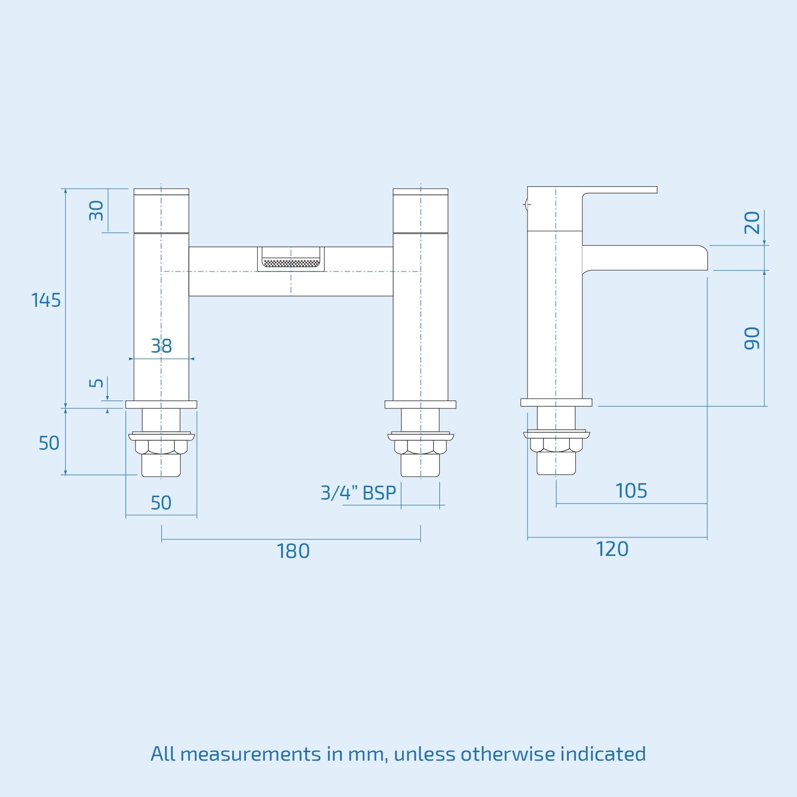 Ellen Bath With Screen Vanity Unit & Close Coupled Toilet Tap Set