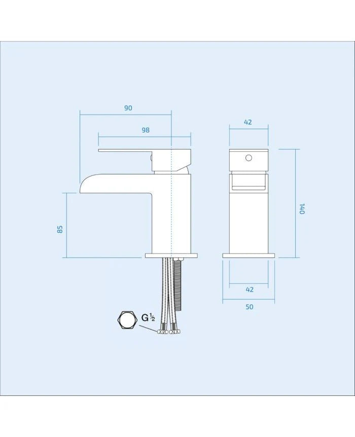 Alaska L-Shaped RH Bath Shower White Doors Vanity Toilet Matte Black Taps