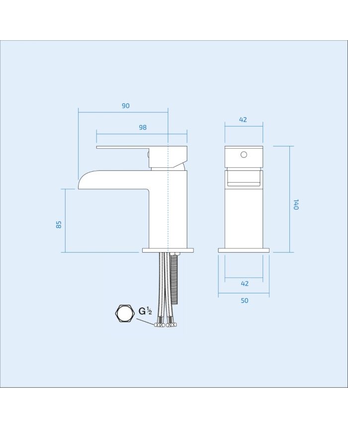 Nanuya White L-Shaped RH Shower Bath & Basin BTW Toilet Vanity With Taps