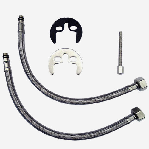 Quarter Circle Corner Cloakroom Basin & Waterfall Mixer Tap Waste